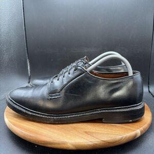 Allen Edmonds Leeds Shoes Mens Size 8 D Black Oxford Dress Leather Made USA